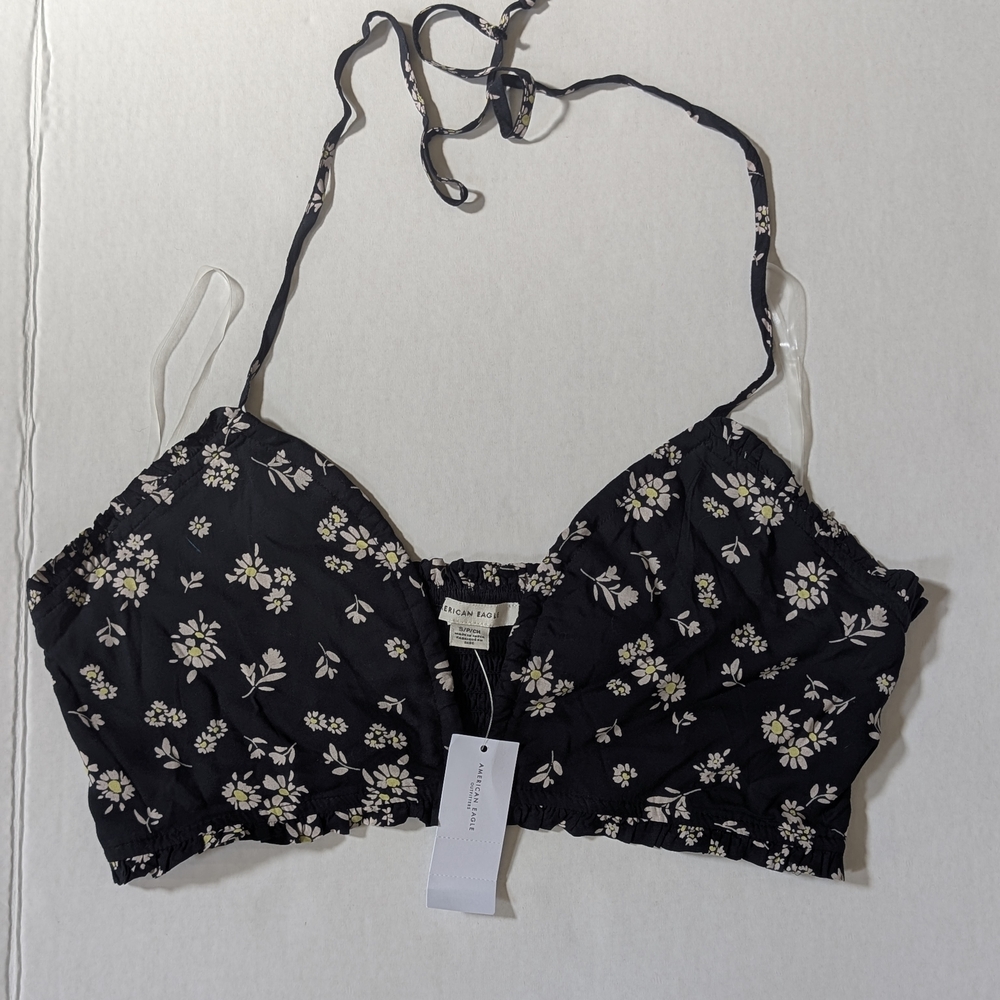 American Eagle Outfitters Floral Crop Top